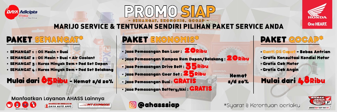 Ahass Bagi Bagi Voucher Servis Motor Kesayangan Di Akhir Tahun